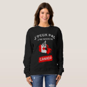 Sweatshirt j'peux pas j'me barre au canada - canadien canadie (Devant entier)