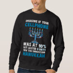 Sweatshirt Juif amusant Hanoukka de Noël menorah judaïsme<br><div class="desc">Un cadeau amusant pour célébrer le Noël juif ou Hanoukka heureux. Ce dessin sarcastique de Chanukah est idéal pour un comédien. Cadeau Cool pour montrer cette lumière des bougies Menorah Concevoir avec votre famille et faire rire tout le monde.</div>