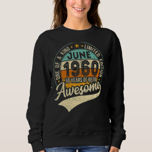 Sweatshirt Juin 1960 62e anniversaire 62 ans d'être génial