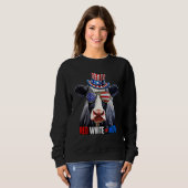 Sweatshirt July 4th   4th of July Cow Independence Day (Devant entier)