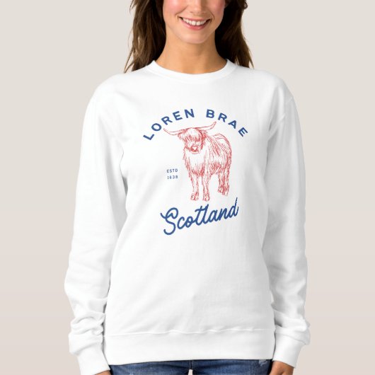 Sweatshirt Jumeur de coco Loren Brae Scotland (Devant)