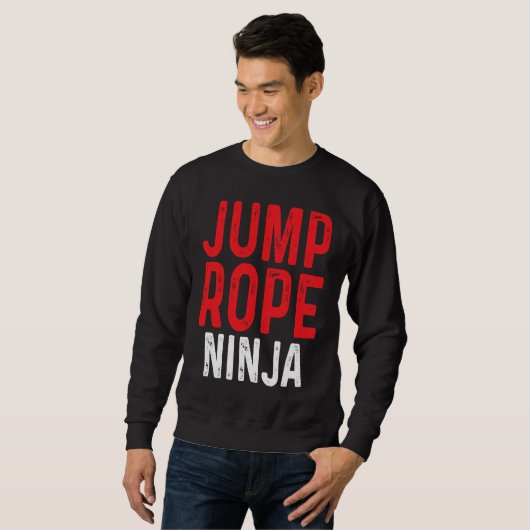 Sweatshirt Jump Rope Ninja Skipping Jumping Roping Workout (Devant entier)