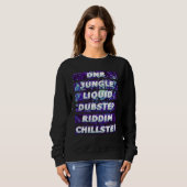 Sweatshirt Junglis DNB Dubstep Riddim EDM Rave Festival (Devant entier)