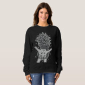 Sweatshirt Juniors Pineapple Grenade Mens  Hawaiian (Devant entier)
