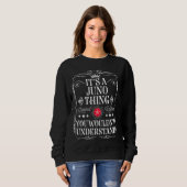 Sweatshirt Juno Nommer C'est un Juno que vous ne comprendriez (Devant entier)