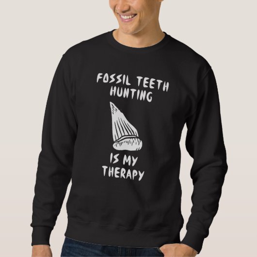 Sweatshirt Jurassic Fossil Digging World Shark Teeth Hunting (Devant)