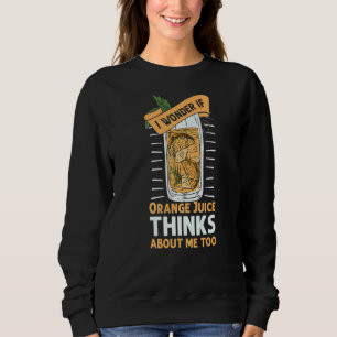 Sweatshirt Jus De Machine À Jus D'Orange Boire Mix Fraîche