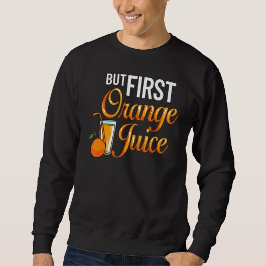 Sweatshirt Jus De Machine À Jus D'Orange Boire Mix Fraîche (Devant)