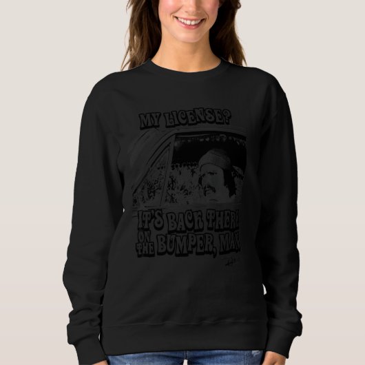 Sweatshirt Jusqu'À La Fumée Pedro Ma Licence (Devant)