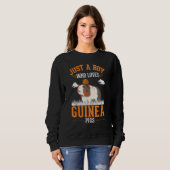 Sweatshirt Just a boy who loves Guinea Pigs (Devant entier)
