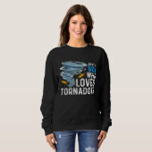 Sweatshirt Just A Boy Who Loves Tornadoes Storm Weather Chase (Devant entier)