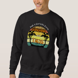 Sweatshirt Just A Girl Who Love Sunshine Tacos - Retro vintag
