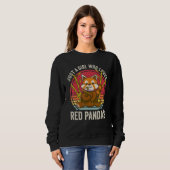 Sweatshirt Just A Girl Who Loves Red Pandas (Devant entier)