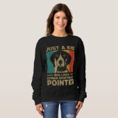 Sweatshirt Just A Kid Who Loves German Shorthaired Pointer fo (Devant entier)