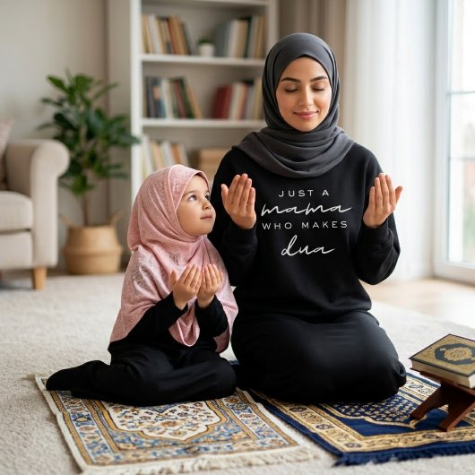 Sweatshirt just a mama who makes dua muslim mom gift