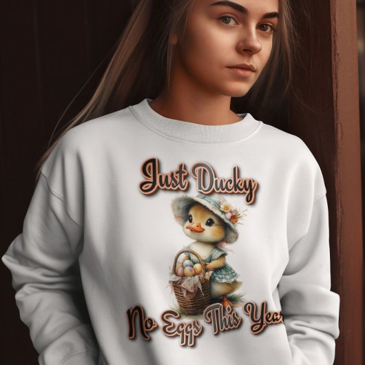 Sweatshirt Just Ducky Pâques