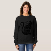 Sweatshirt Just One Cat Short of Crazy (Devant entier)