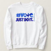 SWEATSHIRT JUSTE BLEU (Design devant)