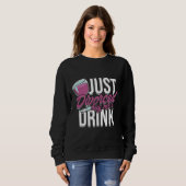 Sweatshirt Juste Divorcé Achetez-Moi Un Vin À Boire (Devant entier)