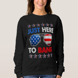 Sweatshirt Juste Ici À Bengale 4 Juillet Les Lunettes De Sole