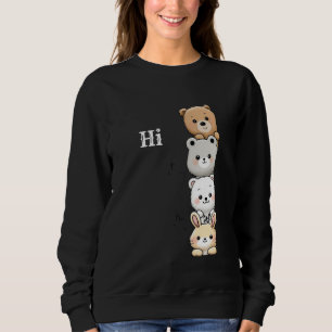 Sweatshirt « Juste pour passer dire bonjour » « Copains Cache