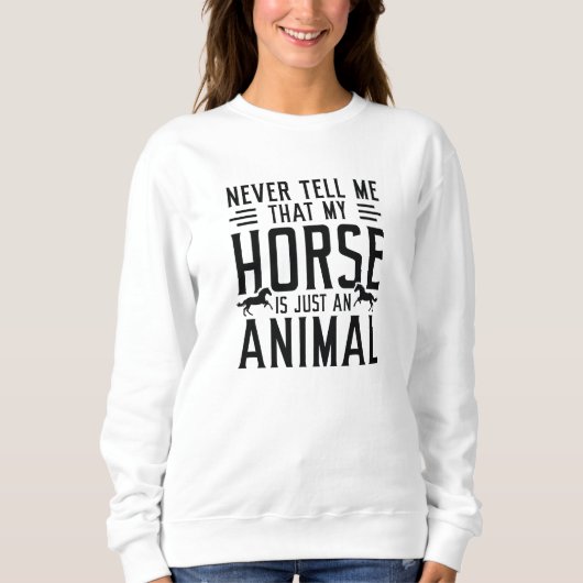 Sweatshirt Juste un animal (Devant)