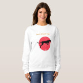 Sweatshirt Juste un chat cool – Panthère (Devant entier)