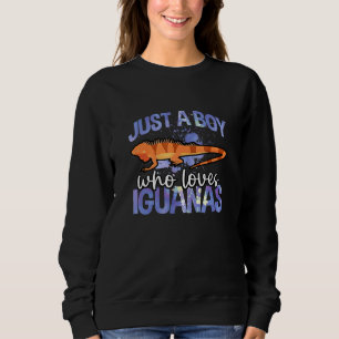 Sweatshirt Juste un garçon qui aime les Iguanas Reptiles