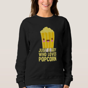 Sweatshirt Juste Un Garçon Qui Aime Popcorn Snack Cinéma Film