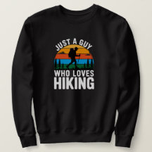 Juste un mec qui aime le sweat-shirt rétro randonn