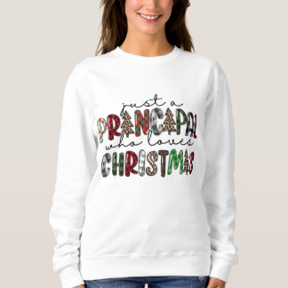 Sweatshirt Juste Un Principal Qui Aime Le Buffle De Noël Plai