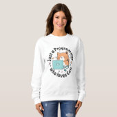 Sweatshirt Juste un programmeur qui aime les chats (Devant entier)