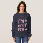 Sweatshirt Juste une fille (Devant entier)