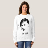 Sweatshirt Juste une fille 5 (Devant entier)