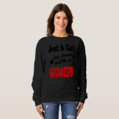 Sweatshirt Juste Une Fille Amoureuse Avec Un Libraire (Devant entier)