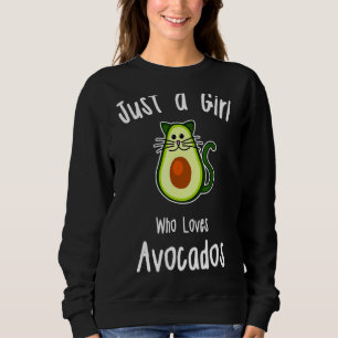 Sweatshirt Juste une fille qui aime Avocados Cat Avocado