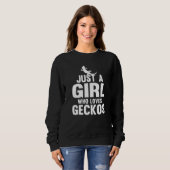 Sweatshirt Juste Une Fille Qui Aime Geckos Leopard Gecko (Devant entier)