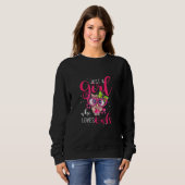 Sweatshirt Juste Une Fille Qui Aime La Chouette (Devant entier)