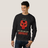Sweatshirt Juste une fille qui aime Ladybugs Ladybug (Devant entier)