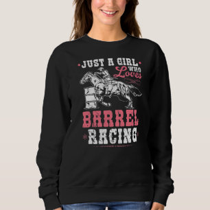 Sweatshirt Juste Une Fille Qui Aime Le Barrel Racing Cowgirl