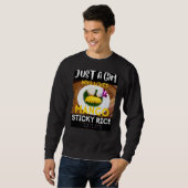 Sweatshirt Juste Une Fille Qui Aime Le Riz Sticky Mango Thaïl (Devant entier)