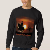 Sweatshirt juste une fille qui aime les chevaux (Devant)