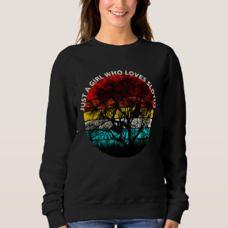 Sweatshirt Juste Une Fille Qui Aime Les Fentes Fabriquées Sco