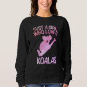 Sweatshirt Juste Une Fille Qui Aime Les Koalas Pour Les Femme (Devant)