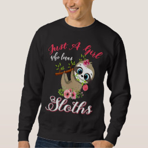 Sweatshirt Juste Une Fille Qui Aime Les Machines À Sous Fleur