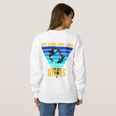Sweatshirt Juste Une Fille Qui Aime Les Orques (Dos entier)