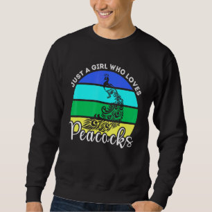Sweatshirt Juste Une Fille Qui Aime Les Peacocks Pour Peacock