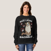 Sweatshirt Juste Une Fille Qui Aime Les Ragdolls Cute Kitten  (Devant entier)