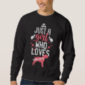Sweatshirt Juste une fille qui aime les Rottweilers 15 (Devant)