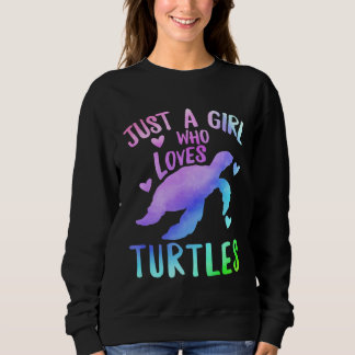 Sweatshirt Juste une fille qui aime les tortures de mer Femme